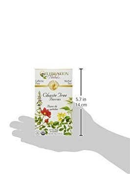 Celebration Herbals Organic Chaste Tree Berries Tea - 2 Pack (48 bags in Total)