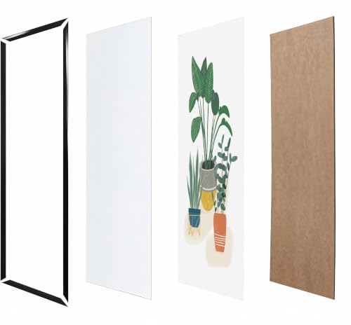 16x20 Black Flat Profile Wall Photo Frame - Lightweight Picture Frame