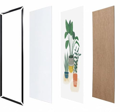 16x20 Black Flat Profile Wall Photo Frame - Lightweight Picture Frame