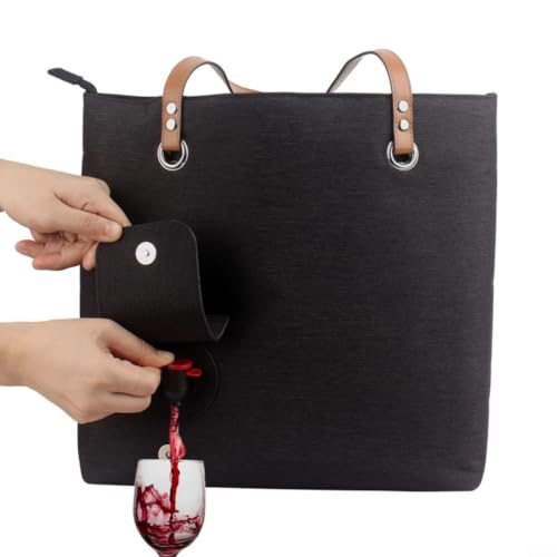 Portable Wine Tote Bag with Drink Dispenser 1.5L - 1pcs