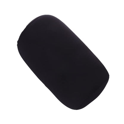 Enajucy Microbead Roll Pillow, Comfort Squish Tube Bolster Cushion -, Head, Neck & Back Support Tube Roll Pillow (Black)