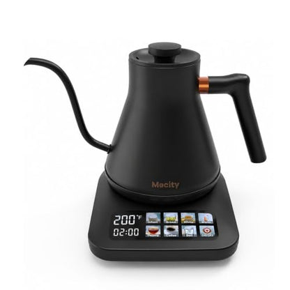 Mecity Electric Kettle with 6 Preset Temperatures & Touchscreen - Black