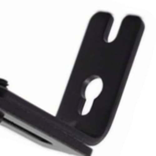 Adjustable Wall Mount Curtain Rod Brackets Black - Pack of 3