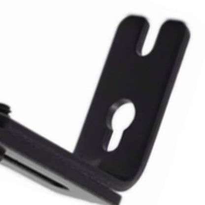 Adjustable Wall Mount Curtain Rod Brackets Black - Pack of 3