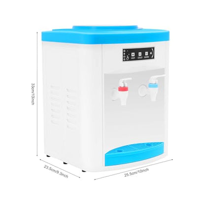 Countertop Water Cooler Dispenser with Hot Cold Room Temp Water 3-5 Gallon Capacity
