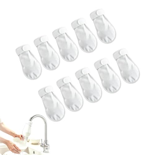 Faucet Filter Cotton Bags - Replaceable Non-Woven Sleeve for Kitchen & Bath - 10 Pcs