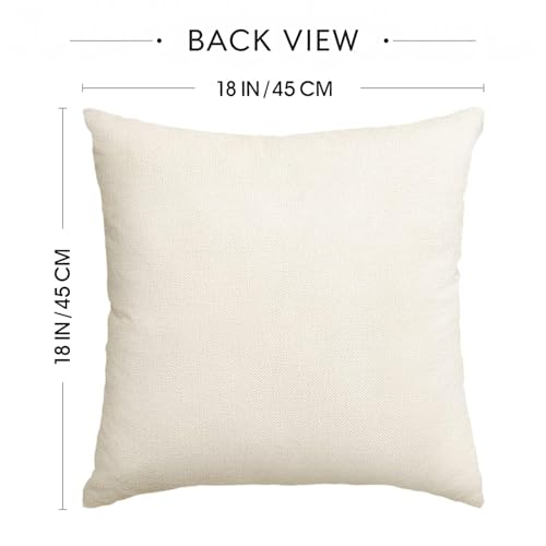 Christmas Pillow Covers Set of 4 18x18 Inch Holiday Winter Decor Neutral Farmhouse Gold