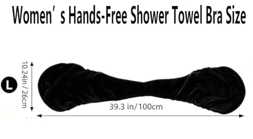 Women's Adjustable Hands-Free Towel Wrap for Post-Shower Comfort