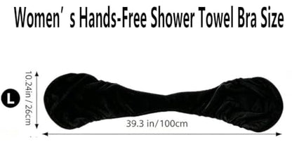 Women's Adjustable Hands-Free Towel Wrap for Post-Shower Comfort