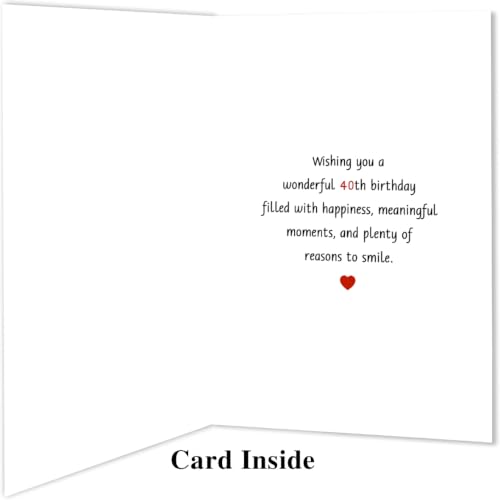 40th Birthday Card Gift Decoration - DA-0188