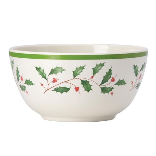 Lenox Holiday Christmas Melamine Bowls Set of 4 - All-Purpose Salad Bowl Holiday Gift