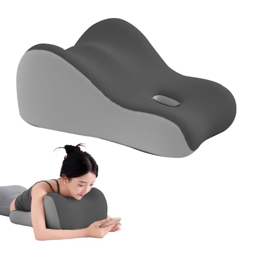 Intimacy Wedge Pillow for Couples - Memory Foam Cushion, Grey