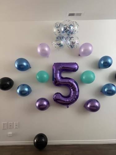Purple Number Balloons for 11th Birthday Party Decoration – 40 Inches, Variation: Purple / Number 11
