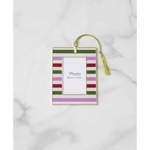 kate spade new york Be Jolly Mini Frame Ornament, Stripe, Christmas, Holiday Decorations