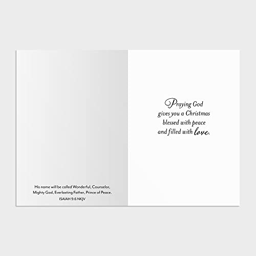 Christmas Greeting Card Set with Scripture - Snowy Scene Dual Pack, 24 Cards & Envelopes