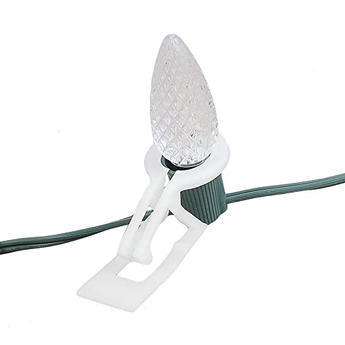 C9 Christmas Light Clips 100 Pack for Gutter & Roofline Installation
