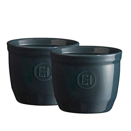 Emile Henry 3.25" x 2.75" Ramekins (Set of 2) | Blue Flame