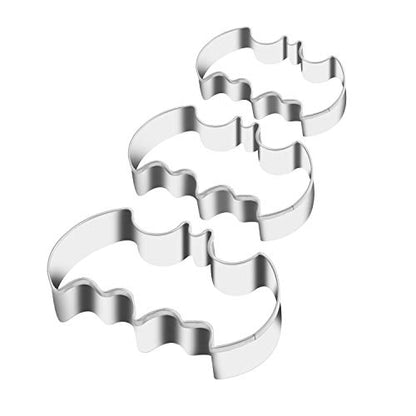 3 Pack Stainless Steel Bat Shape Cookie Cutters Set Halloween Biscuit Cutter - Var of THIS listing
