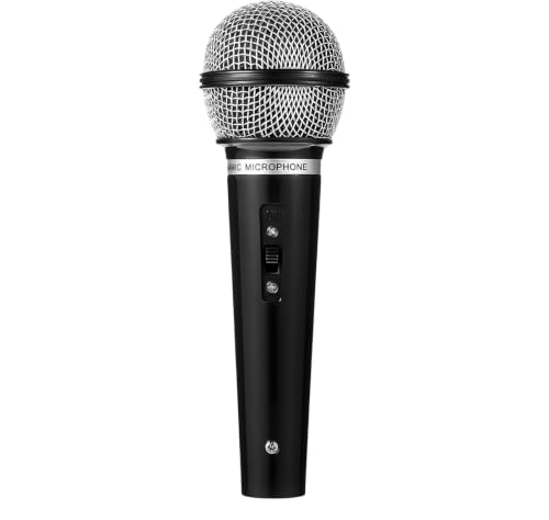 Plastic Microphone Prop - Fake Handheld Studio Mic for Cosplay & Decor