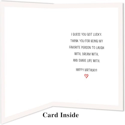 Funny Birthday Card for Husband Wife Partner DA-0142