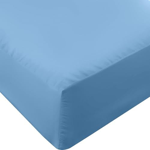 Utopia Bedding Twin Fitted Sheets - Bulk Pack of 2 Bottom Sheets - Soft Brushed Microfiber - Deep Pockets - Shrinkage & Fade Resistant - Easy Care (Twin, Navy)