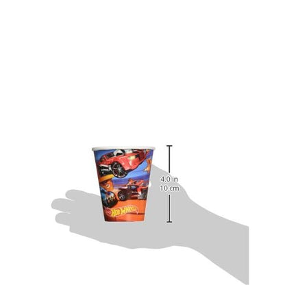Hot Wheels Wild Racer Paper Cups - 9 oz. | Multicolor | Pack of 8