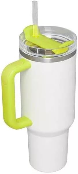 Stanley 40oz Stainless Steel H2.0 FlowState Quencher Tumbler - Frost & Electric Yellow Color