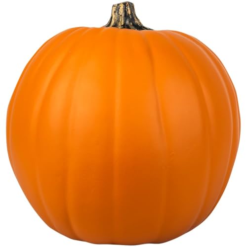 Orange Craft Pumpkin 9in Hollow Personalizable Fall Decoration