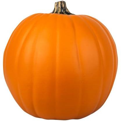 Orange Craft Pumpkin 9in Hollow Personalizable Fall Decoration