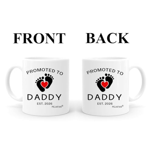 Promoted to Parents 2026 Mom & Dad Coffee Mug Set - First Time Gift, Mom Dad Variation 2026