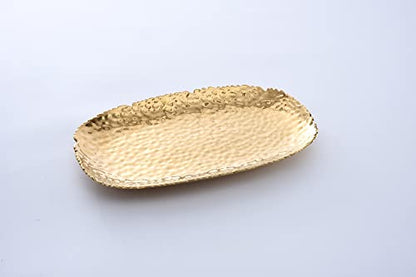 Pampa Bay Golden Millennium 14x9 Inch Serving Platter - Gold Titanium