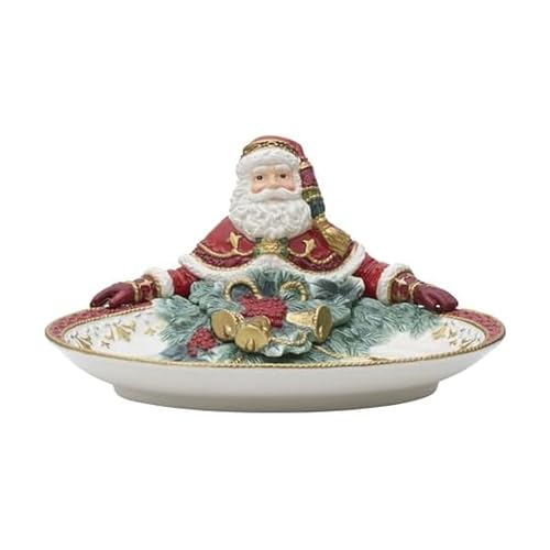 Holiday Santa Serving Bowl 12 Inch - Festive Christmas Tableware