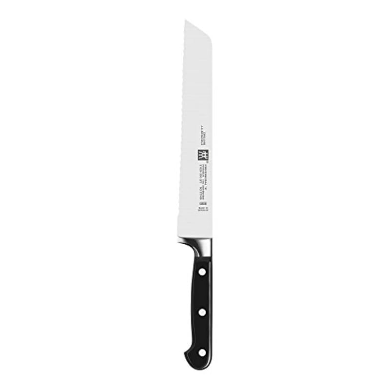 ZWILLING Professional S 8-Inch German Bread Knife, Black Handle, Ice-Hardened FRIODUR