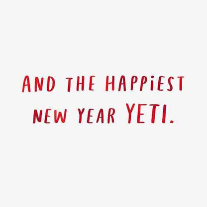 Hallmark and Venmo Christmas Card (Unbelievable Holiday) New Year Yeti