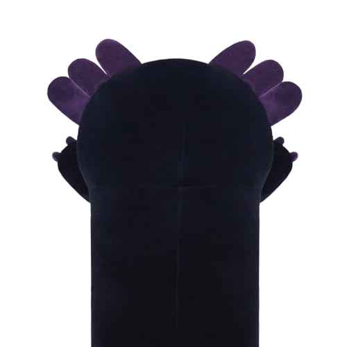 Long Axolotl Plush, 19.6¡± Long Axolotl Body Pillow for Kids, Cute Axolotl Stuffed Animals for Girls, Soft Plushies Toy Gifts for Birthday Dark Purple