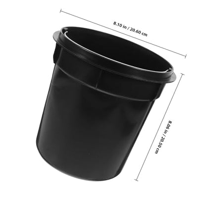 Plastic Round Trash Can Inner Bucket Replacement Liner with Handle - Indoor & Outdoor Use