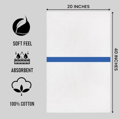 Bulk Cotton Bath Towels 6 Pack - Quick Dry, Ultra-Soft, Economy Size