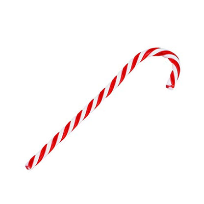 Plastic Candy Cane Christmas Ornaments - 12 Pack, Red & White Holiday Decor