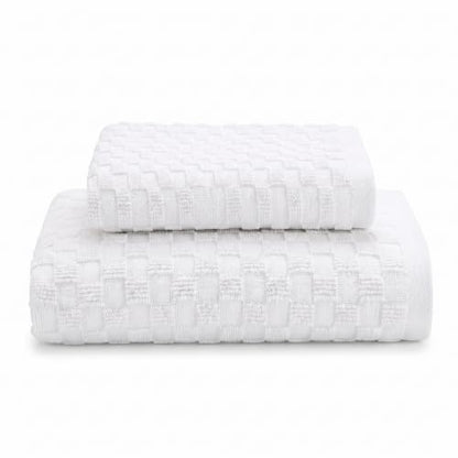 White Cotton Washcloth Set - Soft Absorbent 2 Piece for Face & Body - Variation of THIS listing