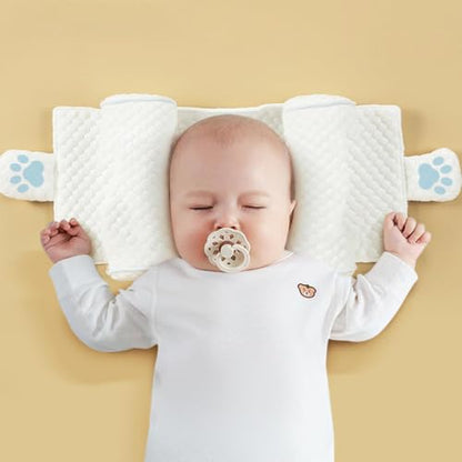 Kids Pillow Case Blue Soft Cotton Breathable Washable Support