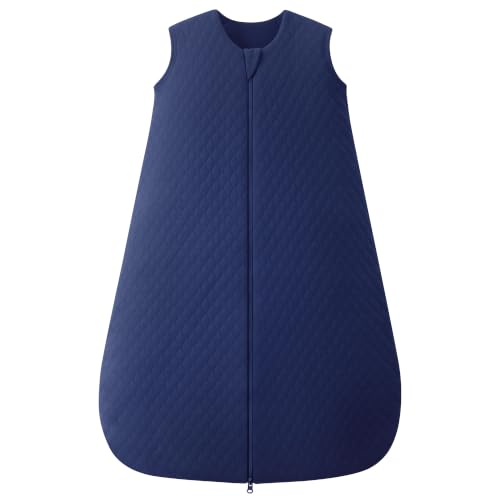 Baby Sleep Sack 0-6 Months 2.5 Tog Quilted Wearable Blanket - Blue, Small
