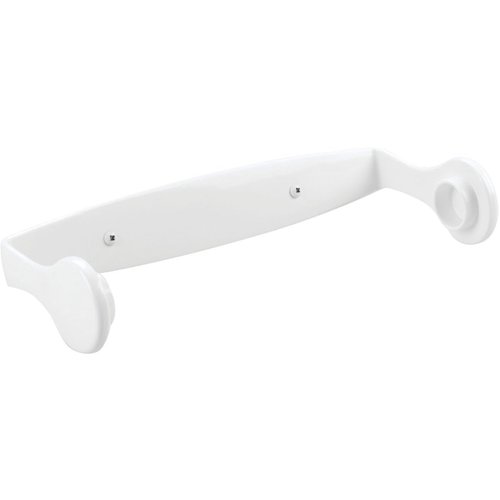 iDesign Clarity BPA-Free Plastic Wall Mount Paper Towel Holder - 11.25" x 2.25" x 4.75", White