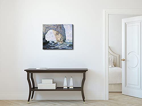 Claude Monet Seascape Canvas Wall Art - Large Reproduction 24 x 20 Inches