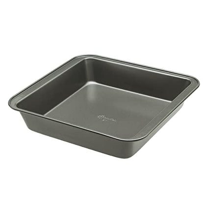 Ecolution Bakeins Cookware Non-Stick Heavy Duty Carbon Steel, Square 9”, Gray