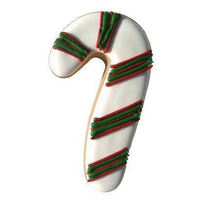 Red Cookie Cutter 3.5 Inch Candy Cane Shape Holiday Baking Tool