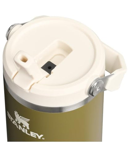 STANLEY IceFlow 2.0 Flip Straw Tumbler with Handle 30 oz | Twist On Lid and Flip Up Straw | Leak Resistant Water Bottle | Insulated Stainless Steel | BPA-Free | Exclusive Thyme