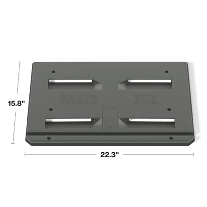 Klein Tools Modular Wall and Floor Mount Bracket for Toolboxes - Compact & Full Size Support
