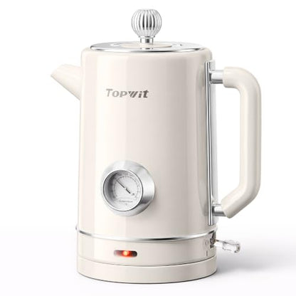 Electric Kettle 1.8L with Thermometer, Stainless Steel Tea Kettle