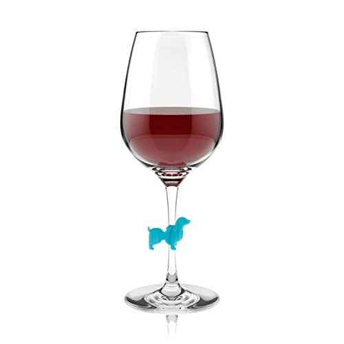 True Doggone Dachshund Glass Markers Wine Charms
