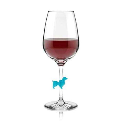True Doggone Dachshund Glass Markers Wine Charms